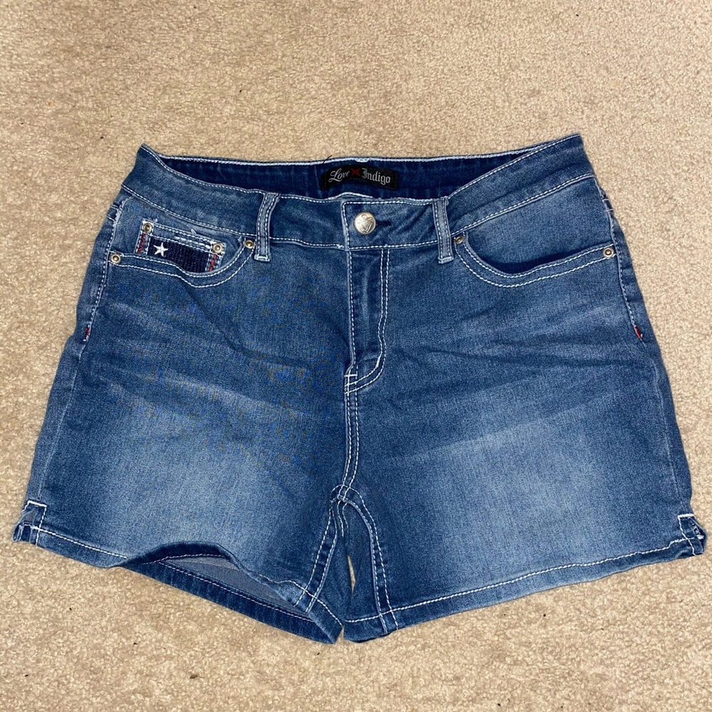Love Indigo Jean Shorts Size 12